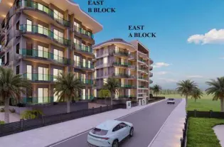 Квартира 2+1 дуплекс от инвестора в готовом жилом комплексе в центре Алании (22400)