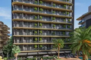 Квартира 1+1 от инвестора в жилом комплексе в центре Алании (22700)