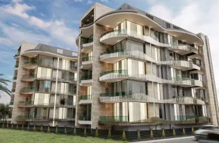 Стильная квартира 2+1 в элегантном жилом комплексе в центре Алании (31700)