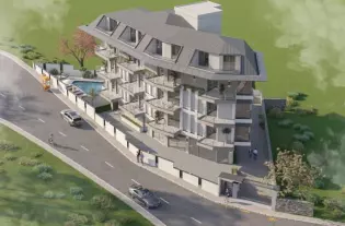 Новый жилой комплекс в живописном районе Сарай, Аланья (010455)