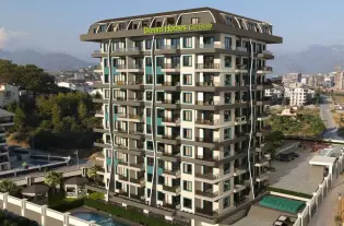 Квартира 1+1 в комфортном жилом комплексе в Газипаше (33400)