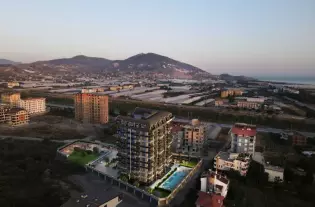 Современная квартира в жилом комплексе в Газипаше (33700)