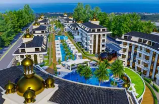 Квартиры в роскошном комплексе с концепцией отеля 5*звезд в районе Инжекум (001243)