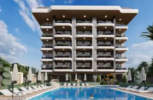 Инвесторская квартира в жилом комплексе в 100 метрах от моря, район Каргыджак (22900)