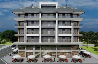 Уютная квартира в комплексе в 100 метрах от моря в районе Каргыджак (37900)