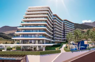 Просторные квартиры в новом жилом комплексе в районе Каргыджак (001422)