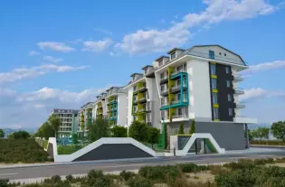 Квартира 1+1 в Каргыджаке с видом на море и горы (43200)