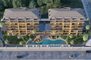 Квартира в новом жилом комплексе класса люкс на первой линии моря в престижном районе Кестель (31900)