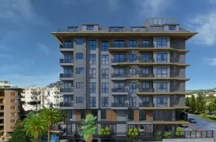 Апартаменты у пляжа Клеопатры в центре Алании (005455)