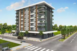 Элитный комплекс в центре Алании у пляжа Клеопарта (01805)