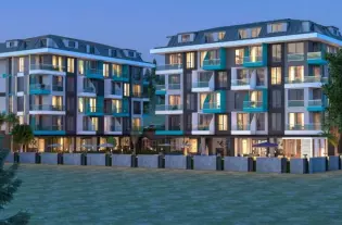 Квартира 1+1 от инвестора в центре Алании, пляж Клеопатра (13400)