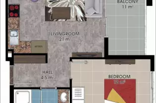 Новая резиденция в районе Махмутлар района Алании (001468)