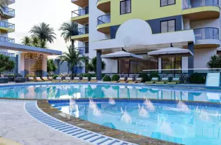 Элитные апартаменты в новом ЖК от застройщика, район Махмутлар (001481)