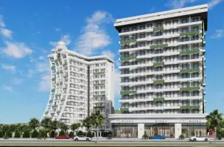 Квартира 1+1 в готовом жилом комплексе в районе Махмутлар (38600)