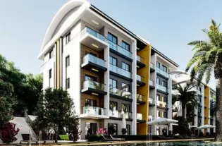 Уютная готовая квартира в жилом комплексе в районе Окурджалар (37200)