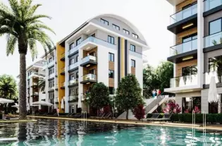 Готовая квартира в комплексе в районе Окурджалар (40300)