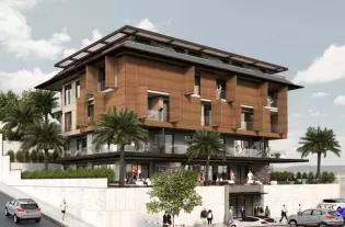 Комплекс квартир класса люкс на этапе строительства в районе Хасбахче (011390)