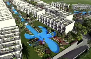 Апартаменты на стадии строительства в элитном комплексе на берегу моря в районе Эсентепе (008194)