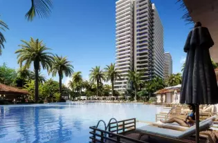 Апартаменты в жилом комплексе в 500 метрах от самого популярного пляжа Лонг Бич, Искеле (002201)