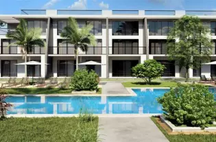 Современный жилой комплекс с широким выбором вилл и апартаментов в районе Искеле (001303)