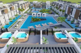 Великолепные апартаменты в жилом комплексе от застройщика в районе Искеле (001491)