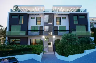 Уютный и современный проект, на склоне живописных гор, в пяти минутах ходьбы от пляжа Эсентепе (002310)