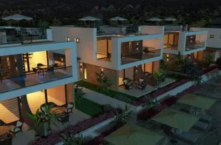 Апартаменты и виллы в одном из самых зеленых районов — деревне Татлысу (004314)