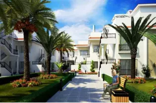 Квартиры с 2 спальнями в готовом жилом комплексе на берегу моря в Эсентепе (012498)