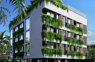 Апартаменты в роскошном комплексе всего в 300 метрах от известного пляжа Berawa Beach (001133)