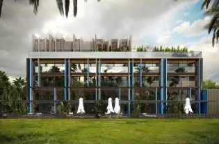 Современный жилой комплекс апартаментов на полуострове Букит (009320)