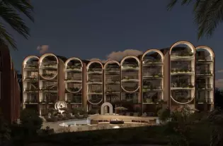 Жилой комплекс премиум-класса с видом на океан на Бали (002515)