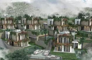 Роскошный комплекс вилл в Гюмюшлюке, Бодрум (015161)