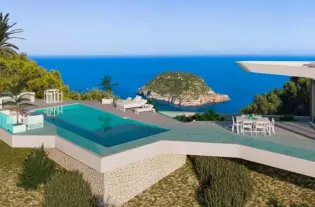 Эксклюзивная вилла с панорамным видом на Средиземное море в Хавее (296237)