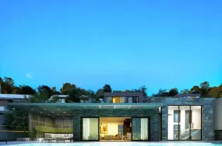 Элитные виллы с прямым видом на море в центре Алании (005420)