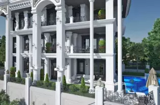 Уникальная вилла с панорамным видом на море от застройщика в районе Каргыджак (00683)