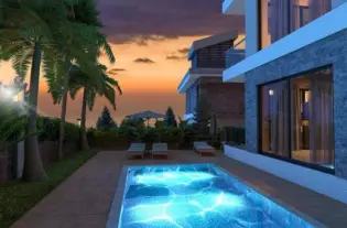 Виллы класса люкс на продажу у моря в Махмутларе, Алания (00341)