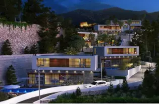 Комплекс из 8 вилл в современном стиле в уникальной деревне Беллапаис (003406)