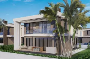 Комплекс современных вилл с авторским дизайном от застройщика в районе Фамагуста (002491)