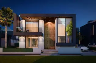 Современный комплекс просторных вилл в районе Енибогазичи (001316)