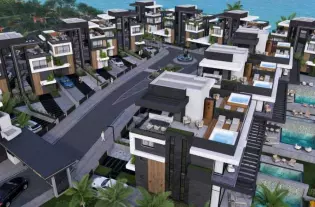 Шикарные виллы класса люкс в районе Искеле (014120)