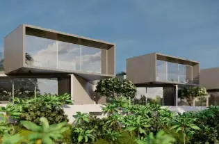 Виллы с бассейном в ультрасовременном комплексе в центре Убуда (002509)