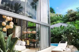 Дизайнерские виллы на Буките с частным бассейном и панорамными окнами (003533)