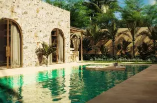 Тропическая вилла в мексиканском стиле на Буките (004533)