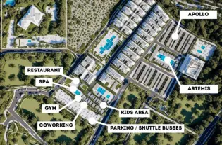 Pre-Sale курортных вилл с бассейнами и видом на океан (021492)