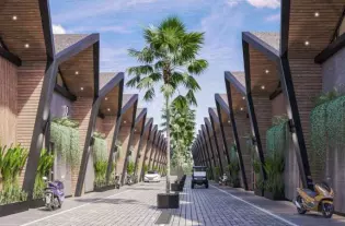 Комплекс таунхаусов с индивидуальными бассейнами в районе Чангу (006133)