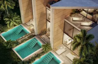 Элегантный комплекс из 4 таунхаусов в районе Улувату (006504)