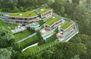 Участок 2228 м² в Каваче с проектом 5 лакшери вилл c панорамным видом на море