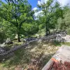 Участок с видом на море и природным водопадом недалеко от Котора